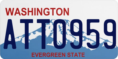 WA license plate ATT0959