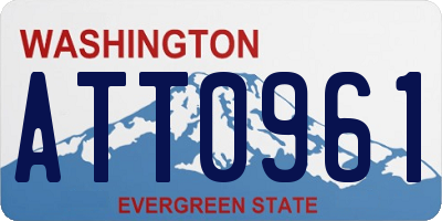 WA license plate ATT0961