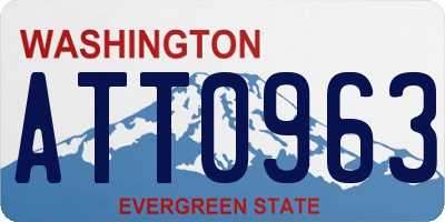 WA license plate ATT0963