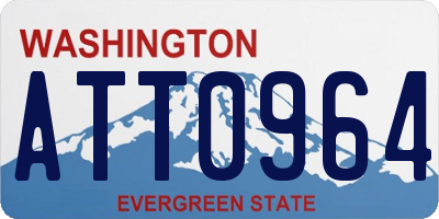 WA license plate ATT0964