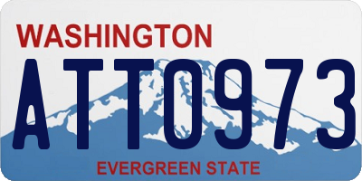 WA license plate ATT0973