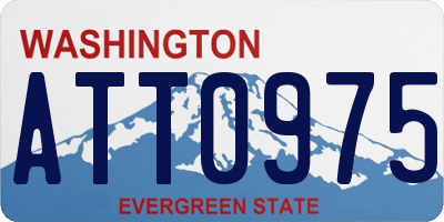 WA license plate ATT0975