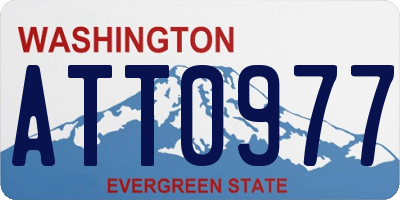 WA license plate ATT0977