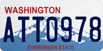 WA license plate ATT0978
