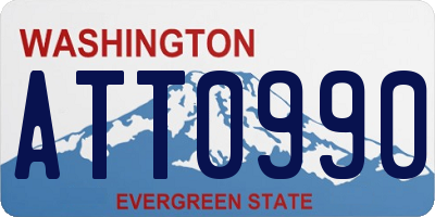WA license plate ATT0990
