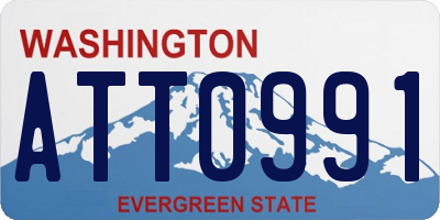 WA license plate ATT0991