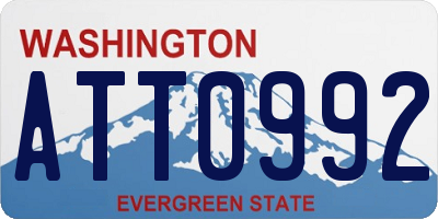 WA license plate ATT0992