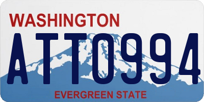 WA license plate ATT0994