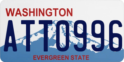 WA license plate ATT0996