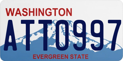 WA license plate ATT0997