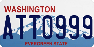 WA license plate ATT0999