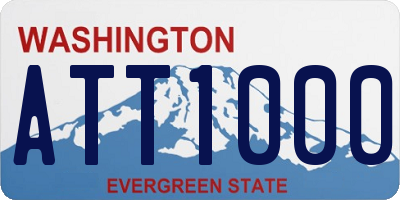 WA license plate ATT1000