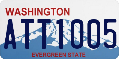 WA license plate ATT1005