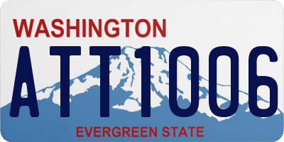 WA license plate ATT1006