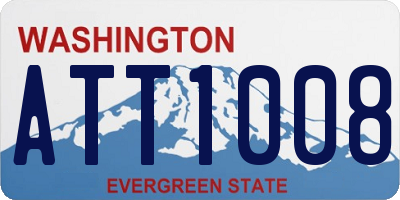 WA license plate ATT1008