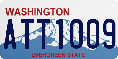 WA license plate ATT1009