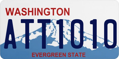 WA license plate ATT1010