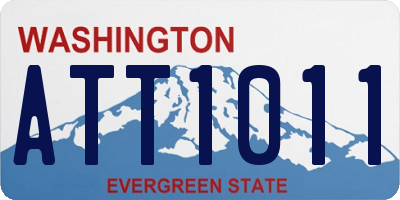 WA license plate ATT1011