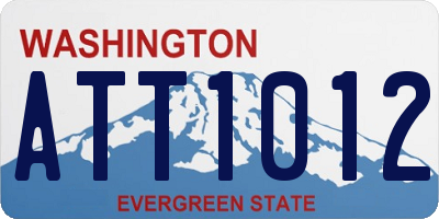 WA license plate ATT1012