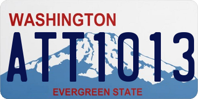 WA license plate ATT1013