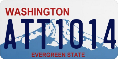 WA license plate ATT1014