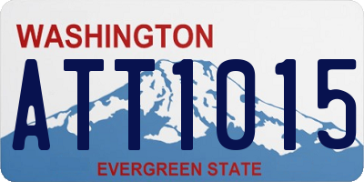 WA license plate ATT1015