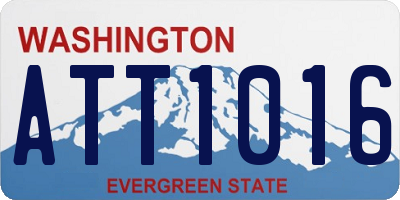 WA license plate ATT1016