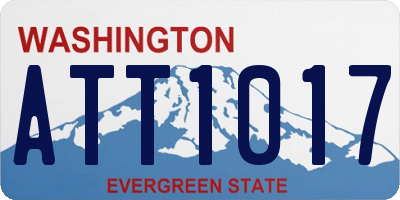 WA license plate ATT1017