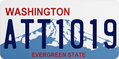 WA license plate ATT1019