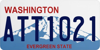 WA license plate ATT1021