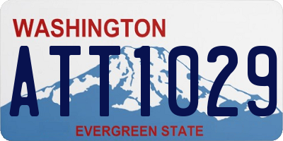 WA license plate ATT1029