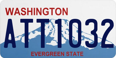 WA license plate ATT1032