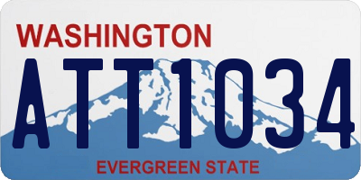 WA license plate ATT1034