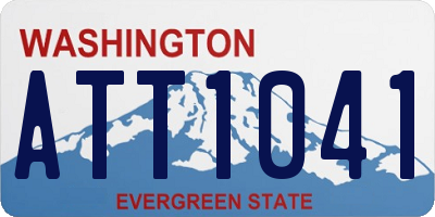 WA license plate ATT1041