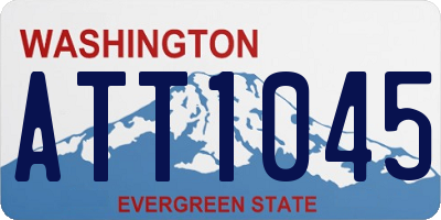 WA license plate ATT1045