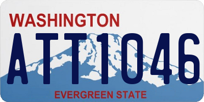 WA license plate ATT1046
