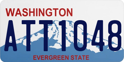 WA license plate ATT1048