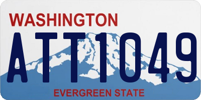 WA license plate ATT1049