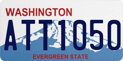 WA license plate ATT1050