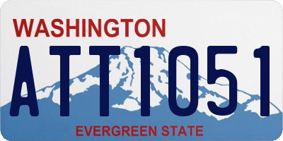 WA license plate ATT1051