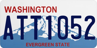 WA license plate ATT1052