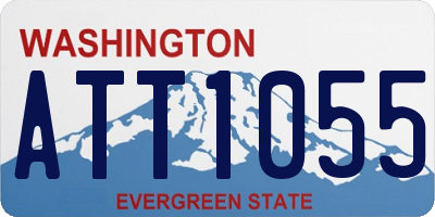 WA license plate ATT1055