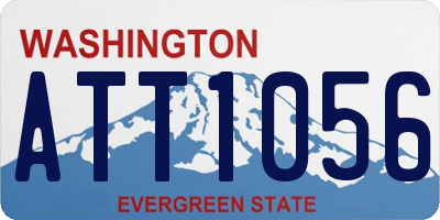 WA license plate ATT1056