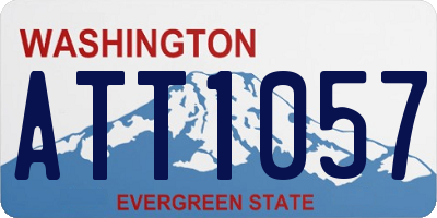 WA license plate ATT1057