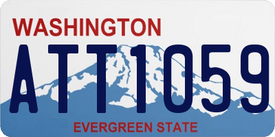 WA license plate ATT1059