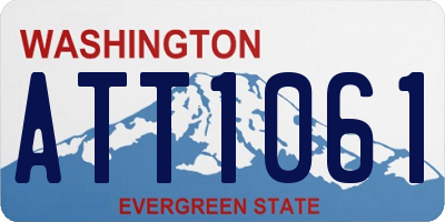 WA license plate ATT1061