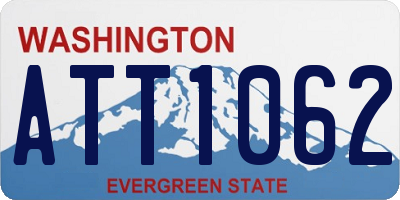WA license plate ATT1062