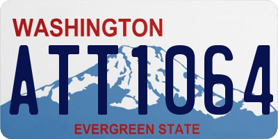 WA license plate ATT1064