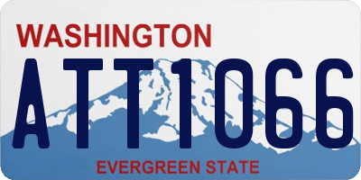 WA license plate ATT1066