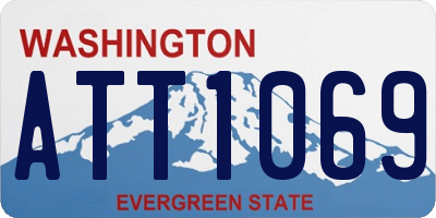 WA license plate ATT1069